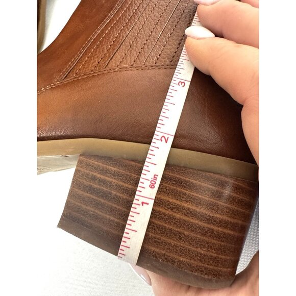 Crown Vintage Tawny Brown Tan Ankle Boots Women’s 9M Boho Western Cowgirl Staple - Picture 14 of 16